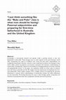 Research paper thumbnail of ‘I just think something like the “Bubs and Pubs” class is what men should be having’: Paternal subjectivities and preparing for first-time fatherhood in Australia and the United Kingdom