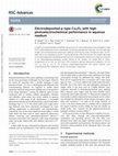 Research paper thumbnail of Electrodeposited p-type Co3O4 with high photoelectrochemical performance in aqueous medium