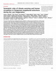 Research paper thumbnail of 2016. Metcalf, J. et al.  "Synergistic Roles of Climate Warming and Human Occupation in Patagonian Megafaunal eExtinctions During the Last Deglaciation". Science Advances 2: e1501682