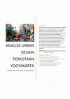 Research paper thumbnail of Analisis Urban Desain Kawasan Perkotaan Yogyakarta