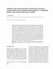 Research paper thumbnail of Synthesis and Characterization of Polyvinylferrocene/Polypyrrole Composites