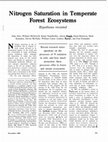 Research paper thumbnail of Nitrogen Saturation in Temperate Forest Ecosystems