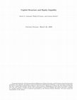 Research paper thumbnail of Capital Structure and Equity Liquidity