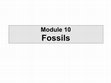 Research paper thumbnail of Module 10 Fossils