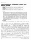 Research paper thumbnail of Factors Determining Pochard Nest Predation Along a Wetland Gradient