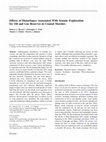 Research paper thumbnail of Effects of Disturbance Associated With Seismic Exploration for Oil and Gas Reserves in Coastal Marshes