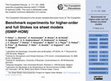 Research paper thumbnail of Benchmark Experiments for Higher-Order and Full Stokes Ice Sheet Models