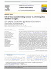 Research paper thumbnail of Role of visuo-spatial working memory in path integration disorders in neglect