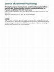 Research paper thumbnail of Predeployment, deployment, and postdeployment risk factors for posttraumatic stress symptomatology in female and male OEF/OIF veterans