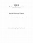 Research paper thumbnail of Enterprise Restructuring in Belarus