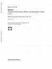 Research paper thumbnail of Belarus. Industrial Performance Before and During the Global Crisis