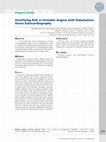 Research paper thumbnail of Stratifying Risk in Unstable Angina with Dobutamine Stress Echocardiography