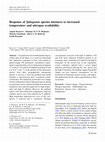 Research paper thumbnail of Response of Sphagnum species mixtures to increased temperature and nitrogen availability