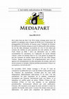 Research paper thumbnail of L'inévitable radicalisation de Wikileaks - Mediapart (Une)