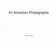 Research paper thumbnail of 61 American Photographs