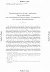 Research paper thumbnail of Mitteldeutschland im 5. und 6. Jahrhundert. Was ist und ab wann gibt es archäologisch betrachtet typisch Thüringisches? Eine kritische Bestandsaufnahme