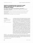 Research paper thumbnail of Induction of polyphenol gene expression in apple (Malus x domestica) after the application of a dioxygenase inhibitor