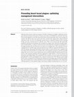 Research paper thumbnail of Preventing desert locust plagues: optimizing management interventions