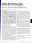 Research paper thumbnail of Molecular switch for CLC-K Cl- channel block/activation: Optimal pharmacophoric requirements towards high-affinity ligands