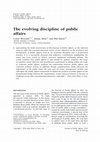 Research paper thumbnail of The evolving discipline of public affairs