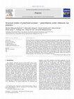 Research paper thumbnail of Structural studies of poly(butyl acrylate) – poly(ethylene oxide) miktoarm star polymers