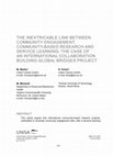 Research paper thumbnail of THE INEXTRICABLE LINK BETWEEN COMMUNITY ENGAGEMENT, COMMUNITY-BASED RESEARCH AND SERVICE LEARNING: THE CASE OF AN INTERNATIONAL COLLABORATION BUILDING GLOBAL BRIDGES PROJECT