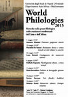 Research paper thumbnail of Lecture Series: World Philologies 1. Ricerche sulla prassi filologica nelle tradizioni intellettuali dell’Asia e dell’Africa. Università di Napoli L'Orientale, 2015, DAAM