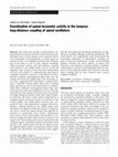 Research paper thumbnail of Coordination of spinal locomotor activity in the lamprey: long-distance coupling of spinal oscillators