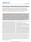 Research paper thumbnail of Enterotypes of the human gut microbiome