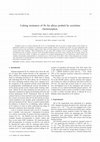 Research paper thumbnail of Coking resistance of Pt�Sn alloys probed by acetylene chemisorption