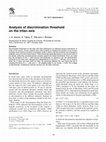 Research paper thumbnail of Analysis of discrimination threshold on the tritan axis