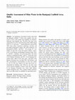 Research paper thumbnail of Quality Assessment of Mine Water in the Raniganj Coalfield Area, India