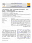 Research paper thumbnail of Projection of energy use and greenhouse gas emissions by motor vehicles in China: Policy options and impacts