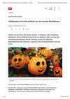 Research paper thumbnail of «Halloween ist nicht einfach nur ein kurzes Strohfeuer» (Interview mit SRF 2 Kultur, 31.10.2016)