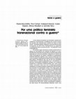 Research paper thumbnail of Por uma prática feminista transnacional contra a guerra