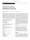 Research paper thumbnail of WNT10B mutations in human obesity