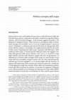 Research paper thumbnail of Politica Europea dell’Acqua: possibili scenari a confronto