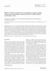 Research paper thumbnail of Effects of NaCl on growth, ion accumulation, protein, proline contents and antioxidant enzymes activity in callus cultures of Jatropha curcas