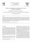 Research paper thumbnail of Polylactic acid/polypropylene polyblend fibers for better resistance to degradation