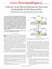 Research paper thumbnail of A Review on the Physical Mechanisms That Limit the Reliability of GaN-Based LEDs