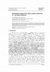 Research paper thumbnail of Morphology change of teh silicon surface by Ar+ ion beam sputtering