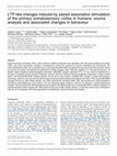 Research paper thumbnail of LTP-like changes induced by paired associative stimulation of the primary somatosensory cortex in humans : source analysis and associated changes in behaviour