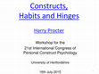 Research paper thumbnail of Powerpoint Presentation: Constructs, Habits and Hinges 2015