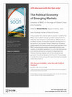 Research paper thumbnail of The Political Economy of Emerging Markets Varieties of BRICS in the Age of Global Crises and Austerity