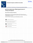 Research paper thumbnail of JOURNAL OF SOUTHEAST EUROPEAN AND BLACK SEA STUDIES: Exit from democracy: illiberal governance in Turkey and beyond