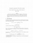 Research paper thumbnail of Geometric properties of the heat content