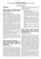 Research paper thumbnail of Harahsheh, S.S. and Haddad, R.K. (2009). The influence of the Media on the formation of destination image. In: International Conference on Traditions and Transformations: Tourism, Heritage and Cultural Change in the Middle East and North Africa Region, 4-7 April 2009, Centre for Tourism and Cultural Change (CTCC), Amman, Jordan.