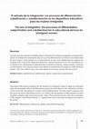 Research paper thumbnail of The lure of integration: the processes of differentiation, subjectivation and subalternización in educational devices for immigrant women