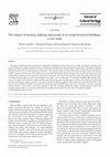 Research paper thumbnail of The impact of heating, lighting and people in re-using historical buildings: a case study