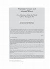 Research paper thumbnail of Franklin Furnace and Martha Wilson: On a Mission to Make the World Safe for Avantgarde Art: an interview: Part I: Art and Real Estate